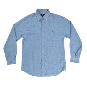Vineyard Vines Performance Men's Classic Fit Tucker Shirt in Blue Check Size Med